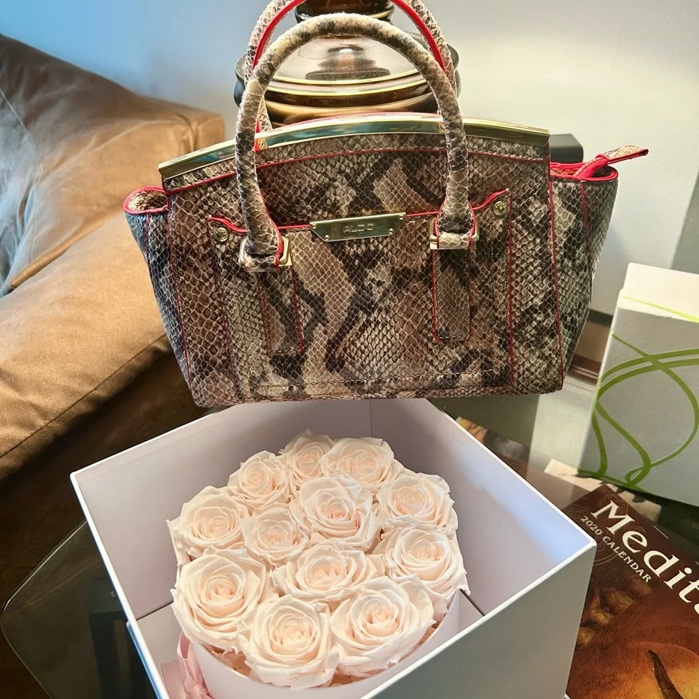 Faux Python Mini Handbag - Picture 2 of 9